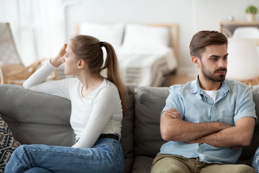 couple en cours de séparation